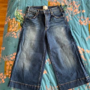 McGuire High Waist Wide Leg Cropped Flare Denim